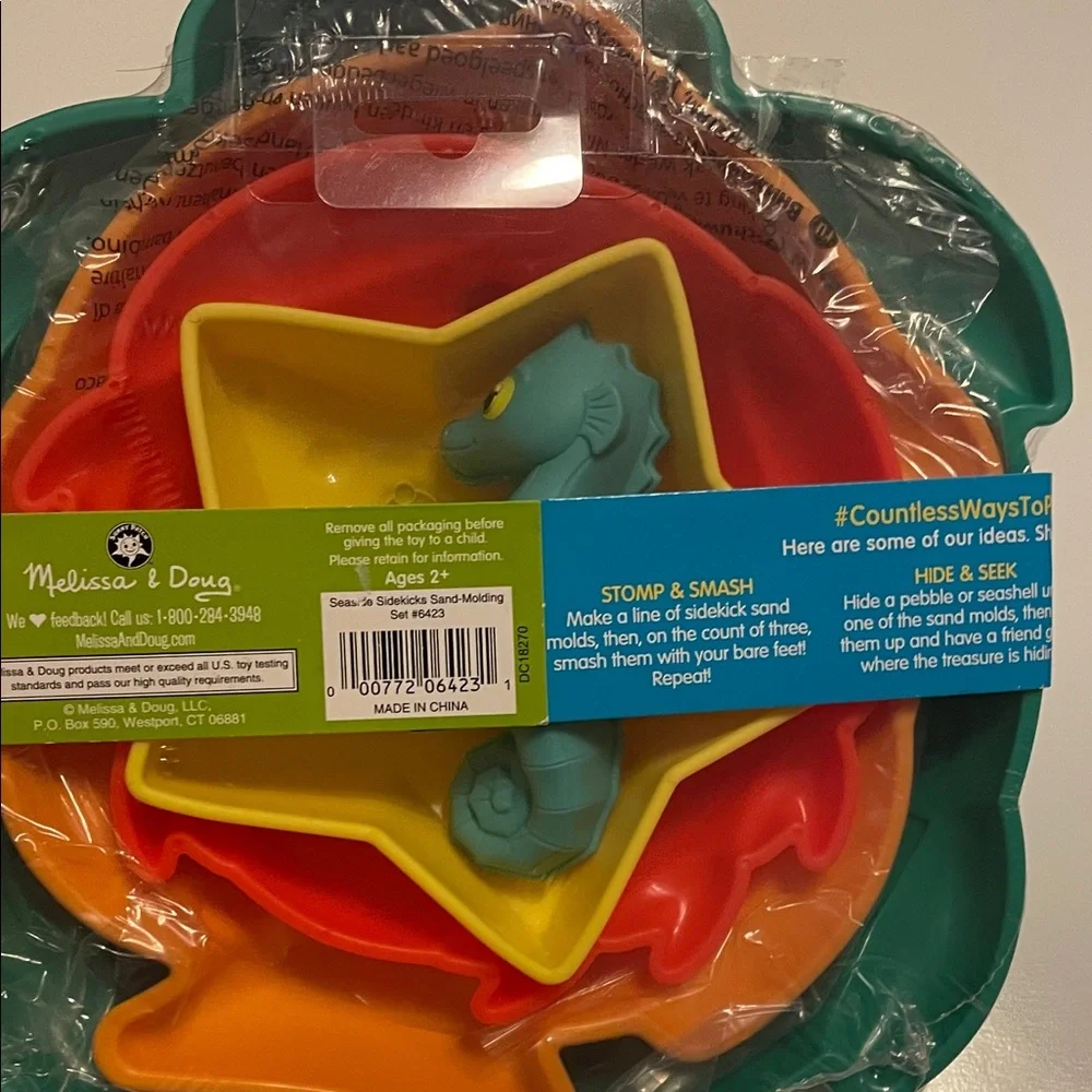 Melissa & Doug Sunny Patch Seaside Sidekicks Sand-Molding Set NWT